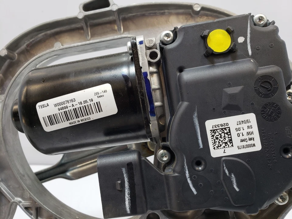 ✅ Conjunto de mecanismo de motor limpiaparabrisas Tesla Model X 2016-2020 OEM Foto 3 de 4