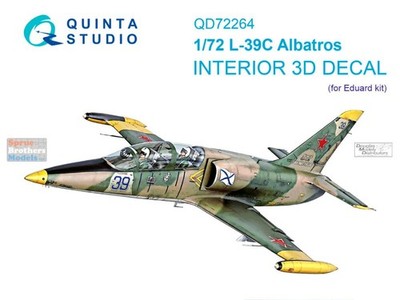 QTSQD72264 1:72 Quinta Studio 3D Decal - L-39C Albatros (EDU kit)