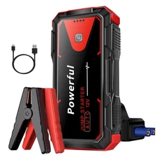Portable Car Jump Starter, 8000A Battery Charger, SuperSafe 12V Lithium Jump Box