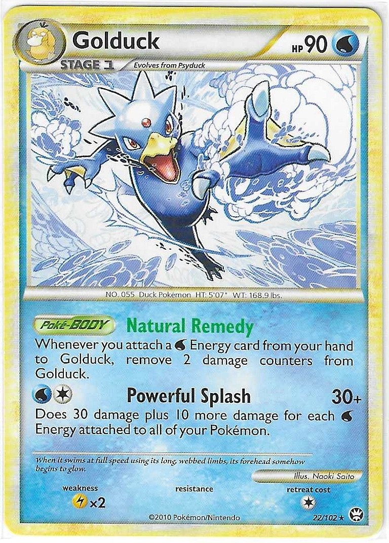 Golduck Rare Triumphant 22/102 NM