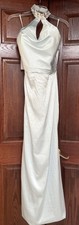 NWT Ryanth Elegant Satin Lt Blue Evening Gown Bridesmaid Prom Dress Sz 6 Small