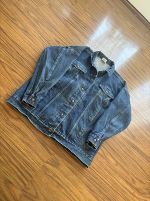 Vintage 80s-90s Brittania Rare denim jacket Great Distressing Men s Size L