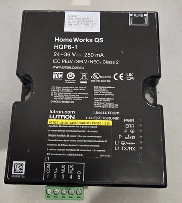 Lutron Homeworks HQP6-1 Processor *USED*