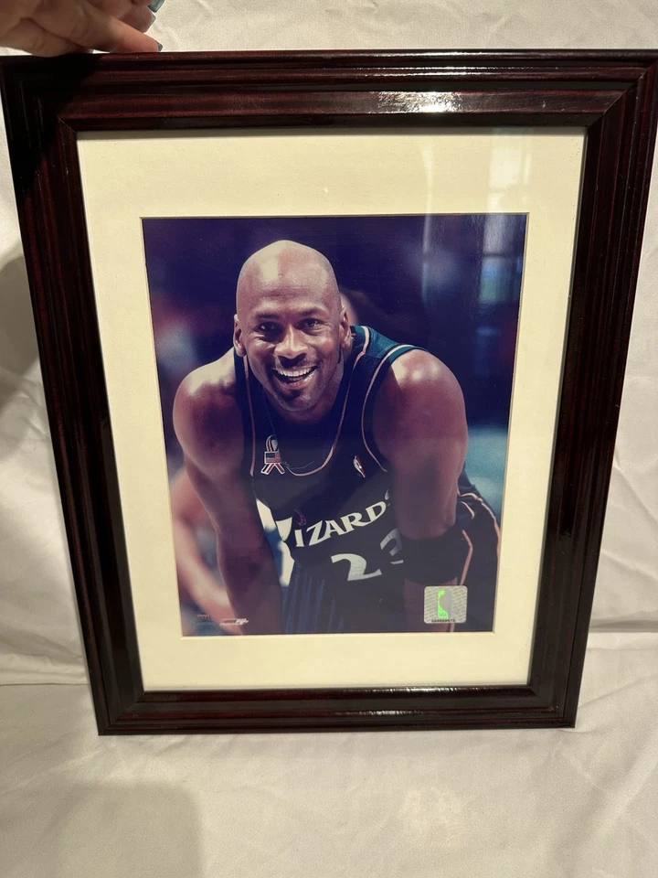 Michael Jordan #23 NBA Washington Wizards 8X10 Photo Framed in Nice Black Frame - Image 2 of 2