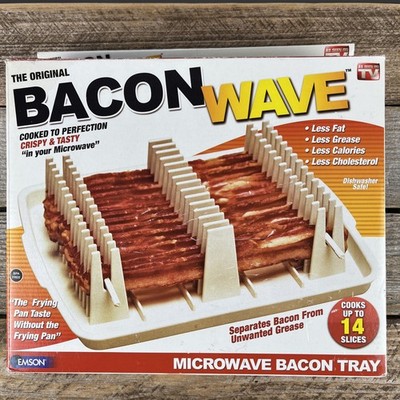 Original Emson Bacon Wave Microwave Bacon Tray  As Seen On TV  New In Box