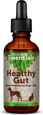 Animal Essentials Healthy Gut 1-Ounce Herbal Prebiotic Formula for Dogs and Cats