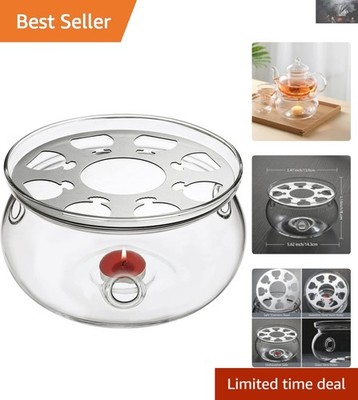 Eco-Friendly Handcrafted Teapot Warmer in Borosilicate Glass - 13.5 cm Diameter