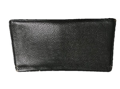 Louis Vuitton Taiga Leather Long Wallet Green Bifold France Auth Discontinued