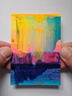 ACEO Original Acrylic Abstract Landscape Jackie T Creates Series 24 #16/16 — photo 3