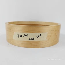 Vintage 4x14 Solid Maple Single Ply Unibody Reinforced Snare Drum Shell