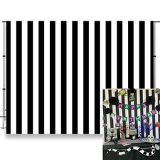 Black and White Striped Backdrop Striped Photo Backdrop 10x8FT Black