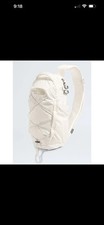 The North Face White Crossbody Sling Bag Zip Closure, Adjustable Strap, Pockets