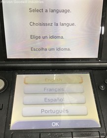 2011 Nintendo Red 3DS XL Game Console SPR-001(USA) (Powers On/Factory Reset)