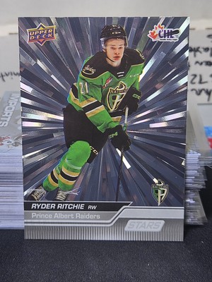 23-24 UD CHL Ryder Ritchie SP Stars Silver Outburst     Minnesota Wild 