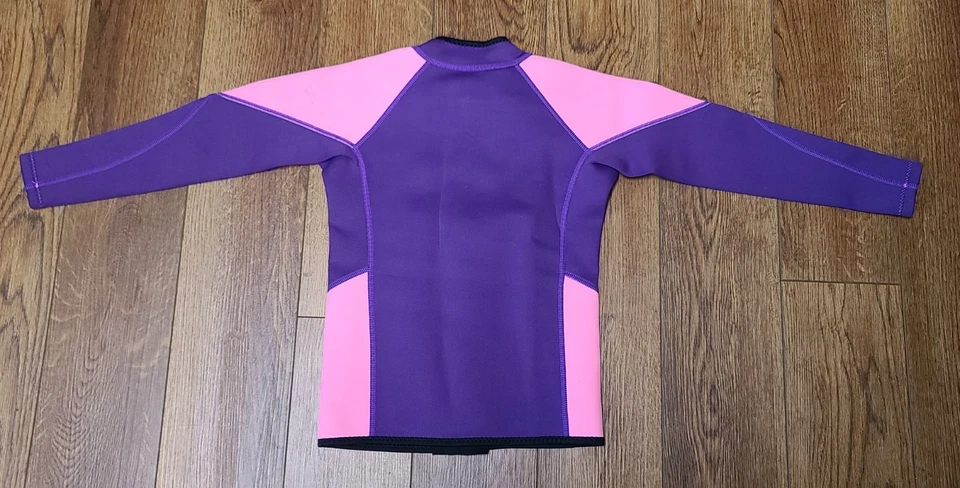 Top WetSuit niños talla 10 rosa/púrpura Foto 2 de 4