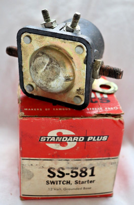 SS-581 Standard Plus Motor Products Starter Switch 12V Grounded Base Solenoid HD