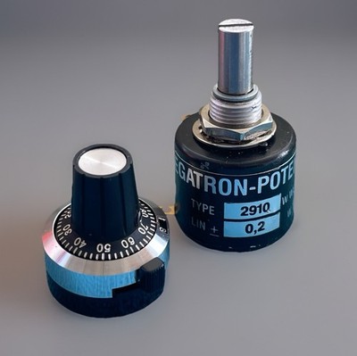 MEGATRON 2910 - 10kΩ 3% - Linear 0.2% Precision Pot Poti - Lab Marine - NEW NOS