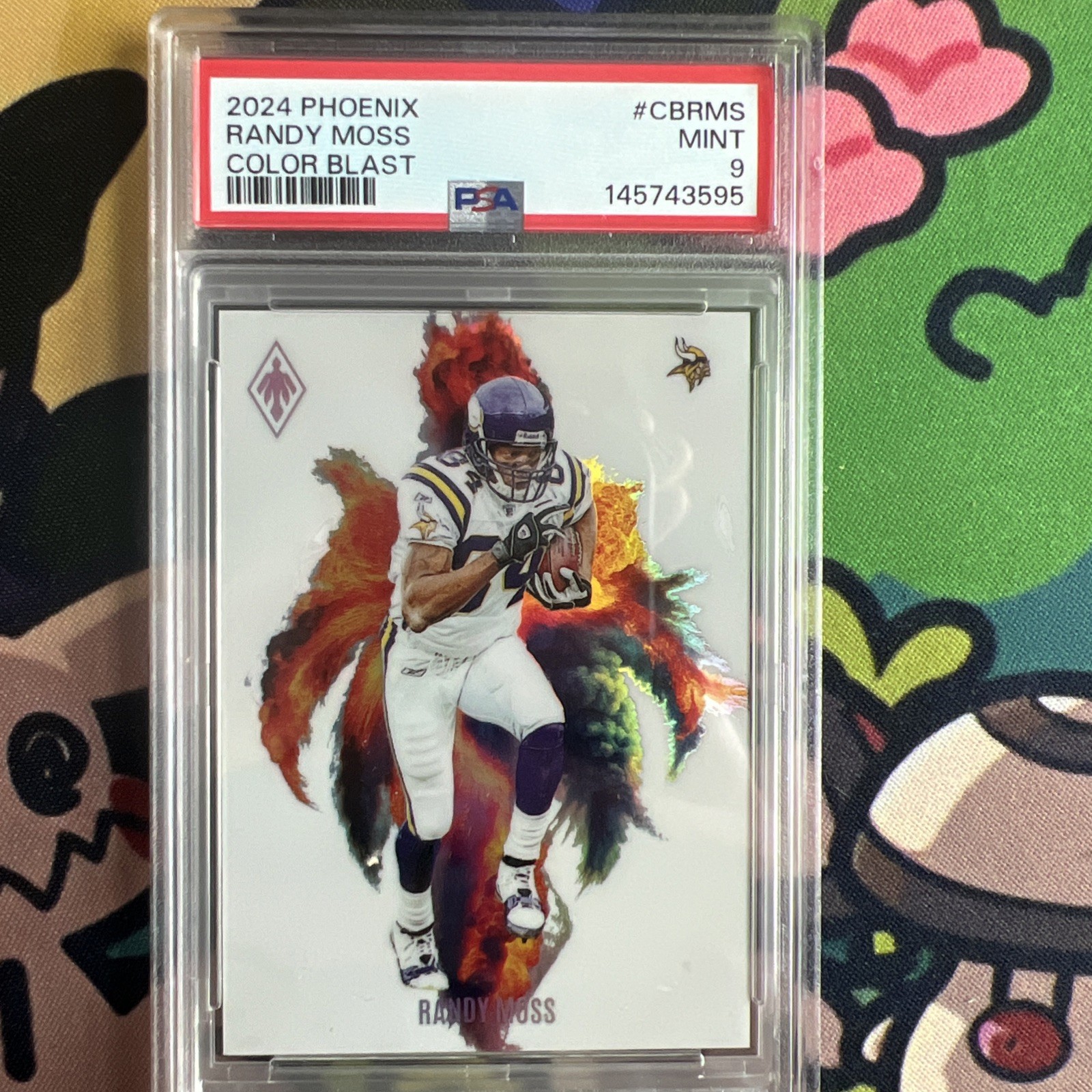 2024 Panini Phoenix - Color Blast Randy Moss #CB-RMS PSA 9