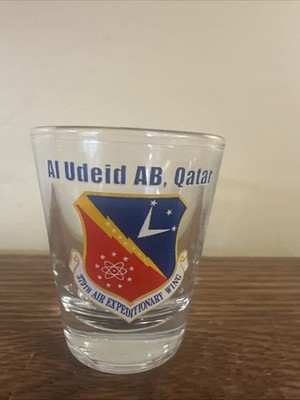 Al Udeib AB Qatar Shot Glass - 379th Air Expeditionary Wing