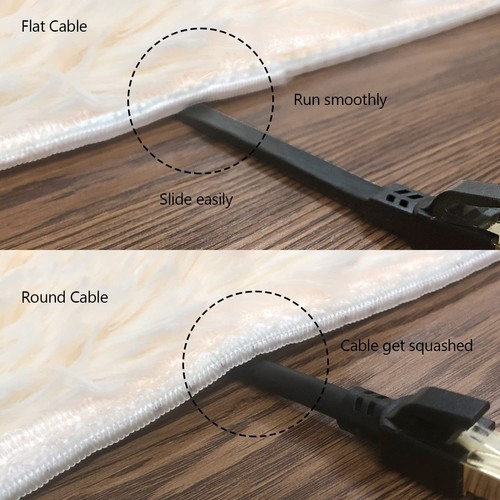 Cable Ethernet Cat8, Exterior e Interior, 50 pies Resistente Alta Velocidad Cat 8 LAN Ne... - Imagen 5 de 6