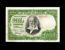 Spain - 1000  Peseta Note - 1951 - P143 - XF