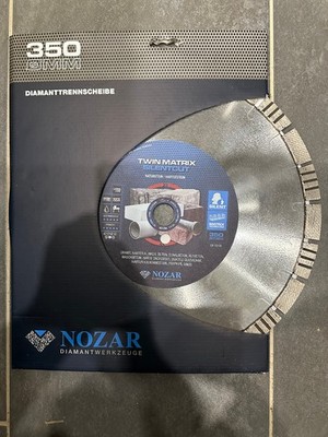 Nozar Diamant Trennscheibe Ø350/25,4 22 Segmente Twin Matrix Silentcut