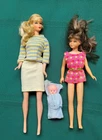 Vintage Barbie Francie Lot Talking Barbie 1967 Tagged Clothes MOD Era TLC