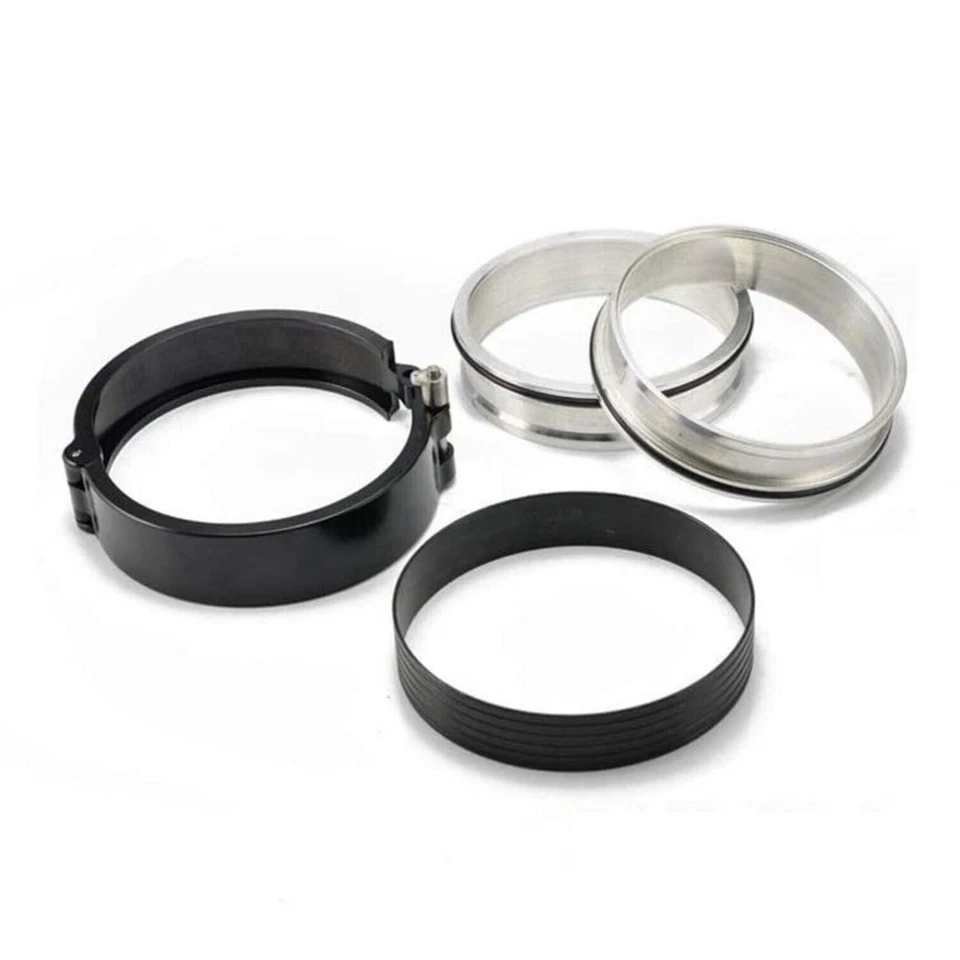 Tubo intercooler de liberación rápida con abrazadera de banda en V de aluminio HD de 4 pulgadas 102 mm Foto 4 de 4