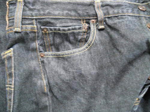 Original Levis Levi's 501 Pants 5 Button Dark Blue Cotton Jeans 38x32 - Picture 6 of 13
