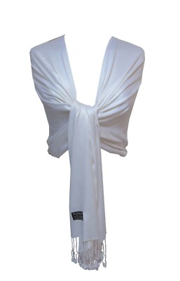 Neu seidig weicher Pashmina Feel Schal / Schal
