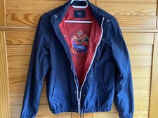 Gilet Pour Garçon Hackett - Taille 13-14 Ans (158) - Laine Grise à Motifs Chevrons - Occasion En Très Bon état