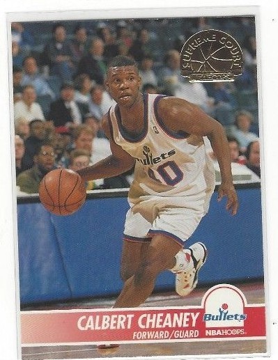 1994-95 HOOPS BASKETBALL SUPREME COURT CALBERT CHEANEY #SC49 WASHINGTON BULLETS