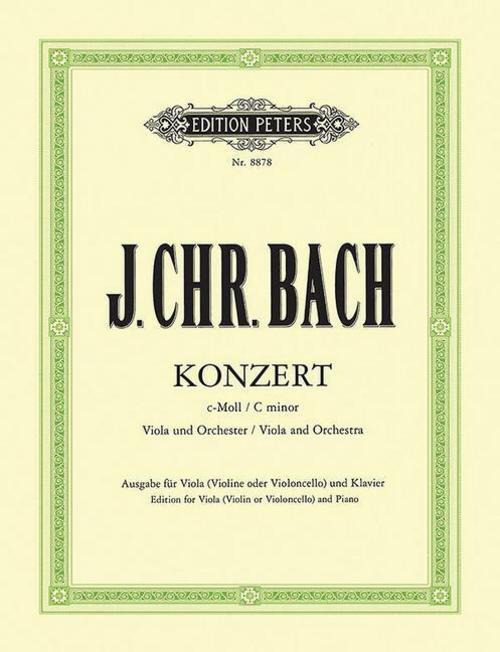 Konzert Für Viola Und Orchester C-moll Johann Christian Ba ...