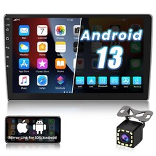 10.1'' Double 2 Din Android 13 Touch Screen Car Stereo Radio GPS WIFI BT Carplay