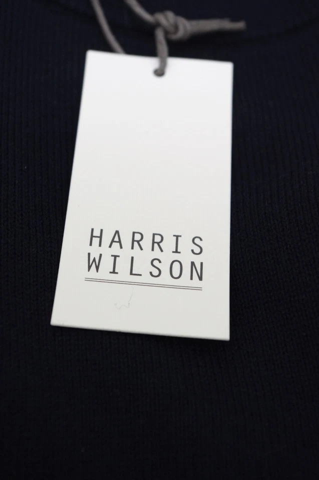 Pull col rond bleu marine Harris Wilson homme coton cachemire Janny taille XL - Photo 4/4