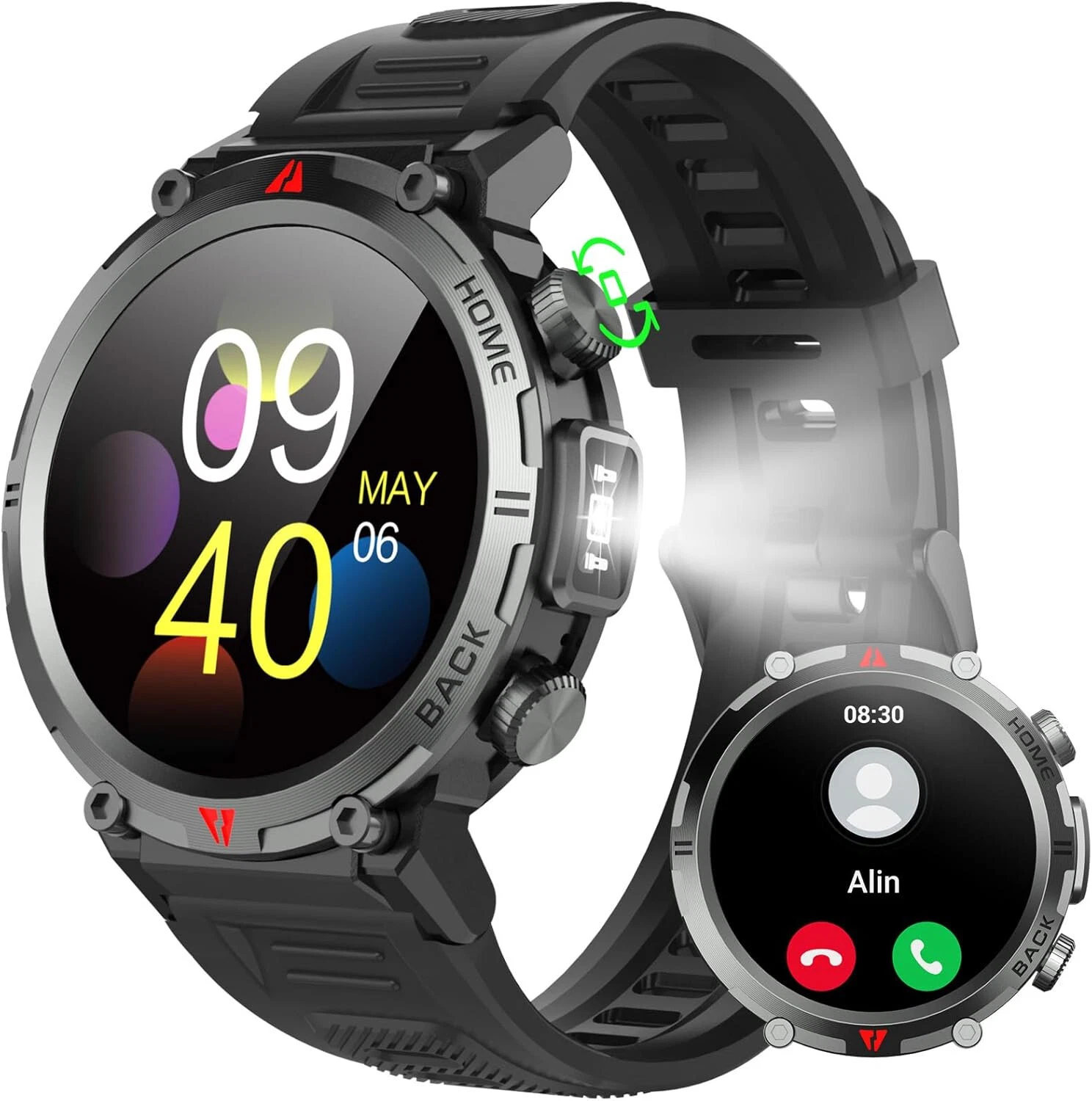 Smart Watch Men Women with Phone Function Wristwatch for iPhone Samsung Huawei