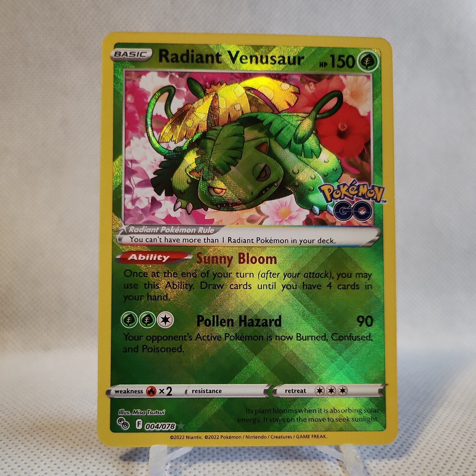 Radiant Venusaur 004/078 Radiant Rare Pokémon GO TCG NM eBay
