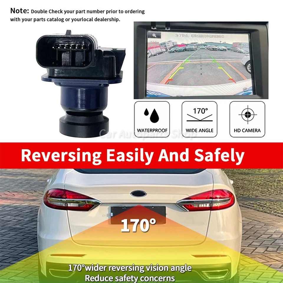 Ajuste para câmera de backup de visão traseira Lincoln MKZ 2013-2016 EP5Z19G490A DP5Z19G490A - Imagem 4 de 4