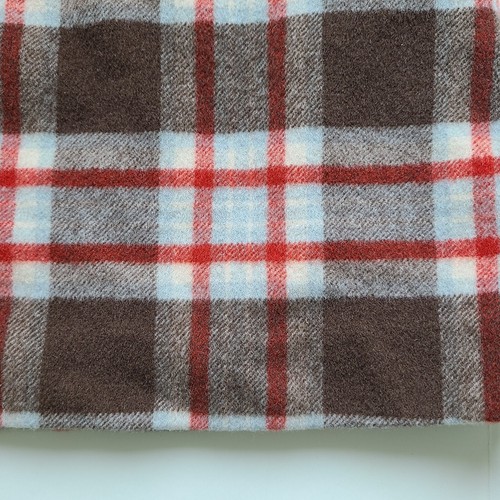 Eddie Bauer Wool Pencil Skirt 6T Tall Brown Orange Plaid No Slit Academia - Picture 3 of 13