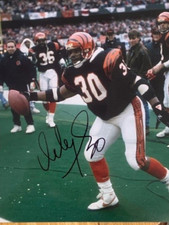 ICKEY WOODS CINCINNATI BENGALS SIGNED 