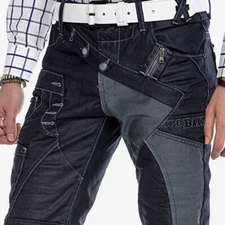 Cipo & Baxx Performance mens Jeans Denim CD301 straight cut all sizes