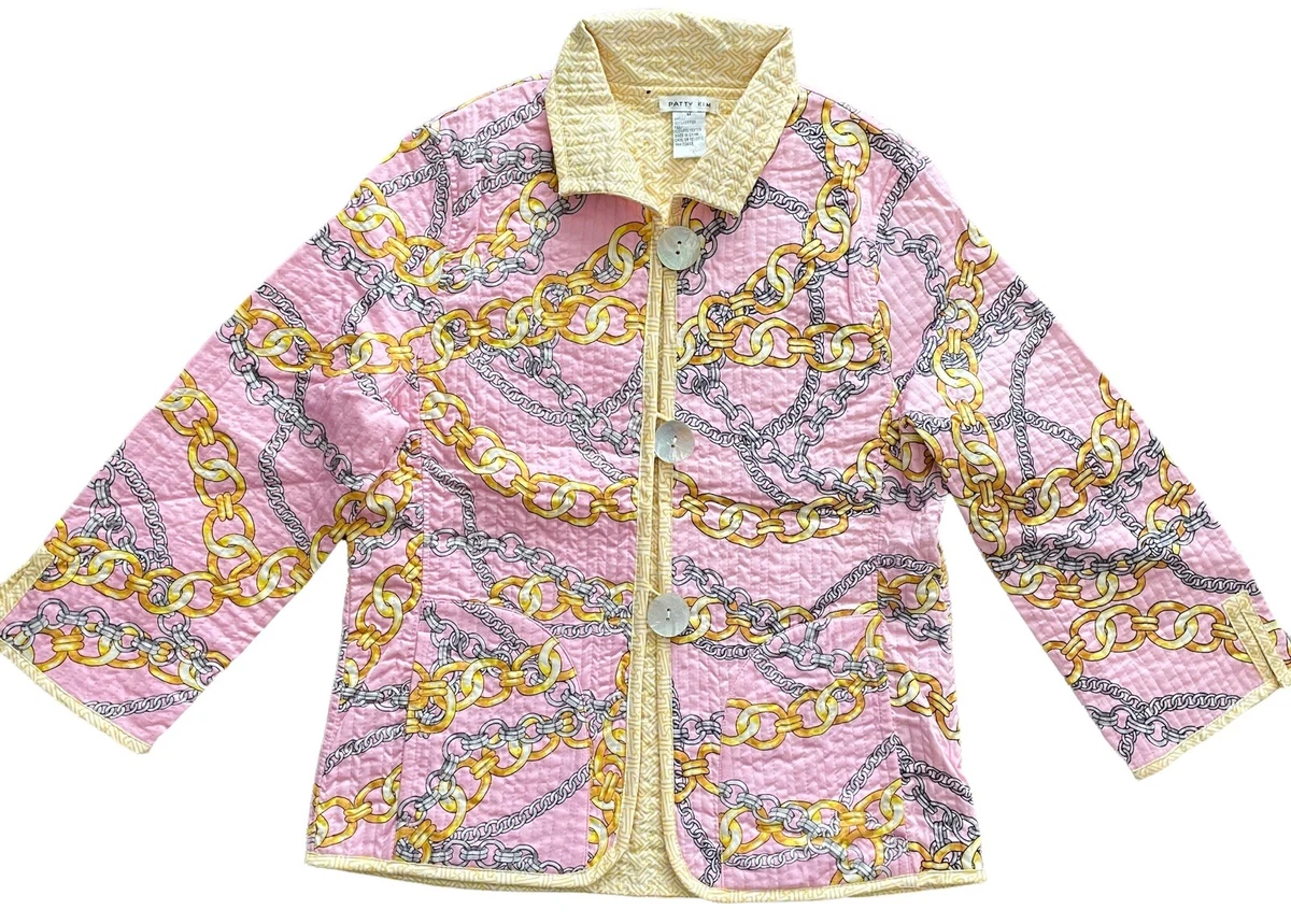 Supreme Chains Quilted Jacket White