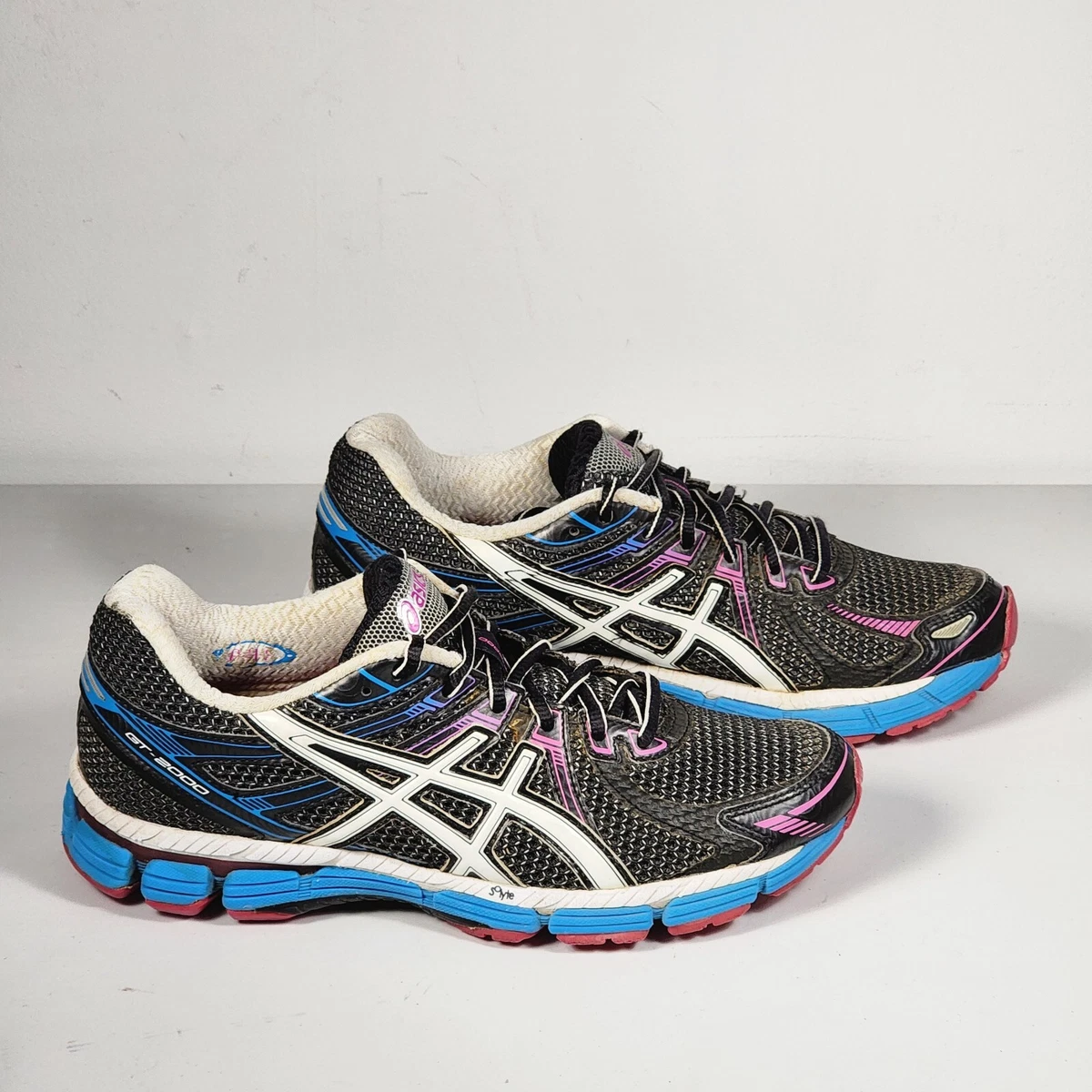 Asics GT 2000 Gel IGS T2L5N Women s Blue Black Purple Running Shoes Size 8.5