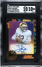 2021 Wild Card Anniversary #30th-8 Ian Book VIP BLACK /10 SGC 10 w/10 AUTO