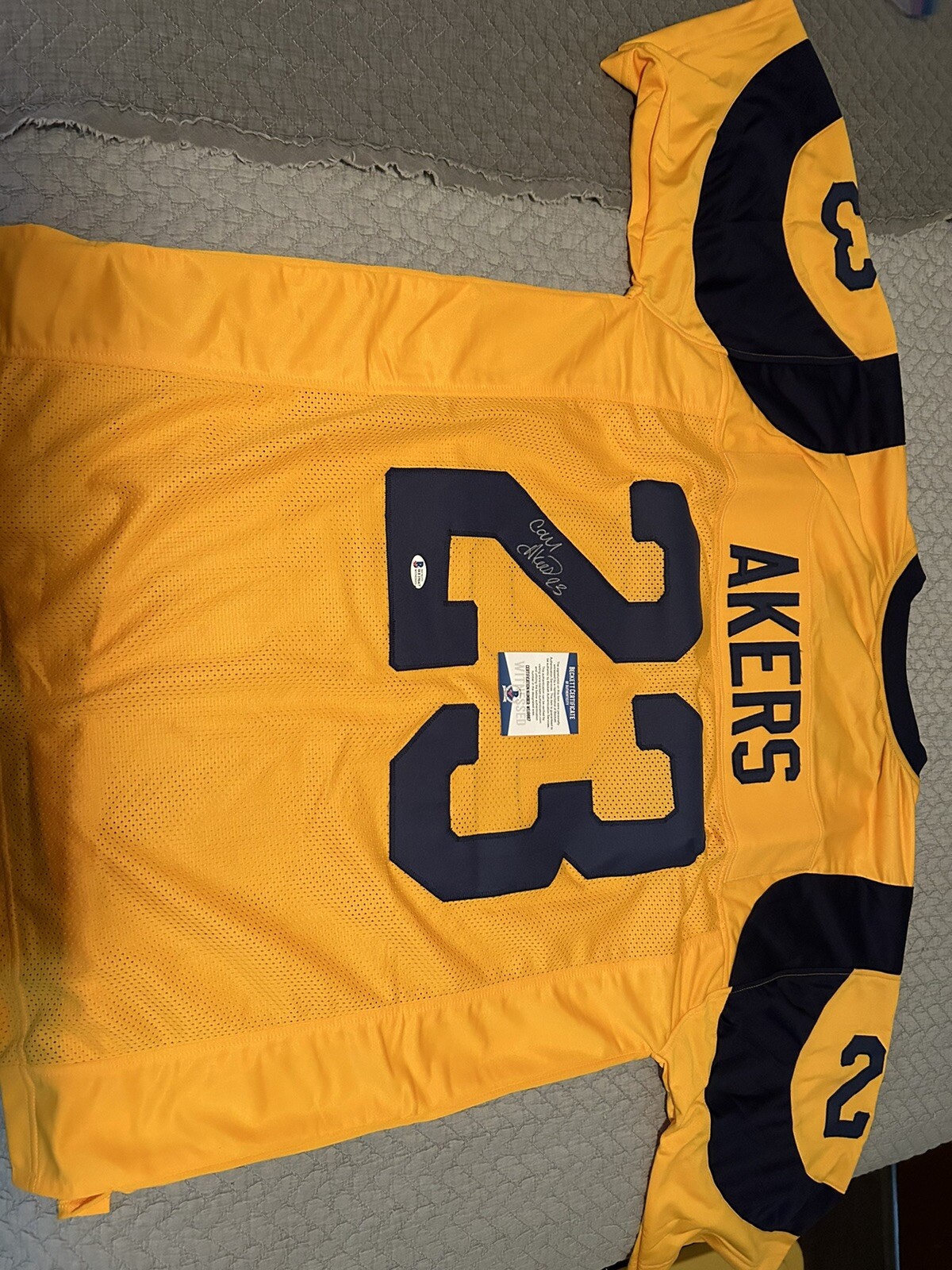 Cam Akers Autographed Signed Los Angeles Rams Jersey - Beckett Authenticated - /Auto - LA Rams 