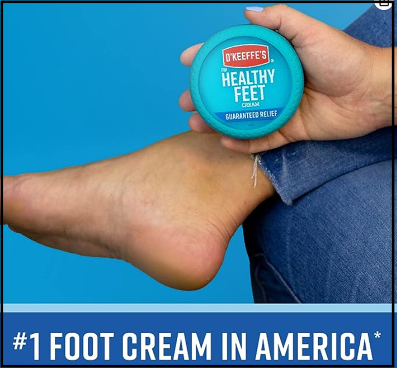 O'Keeffe's Healthy Feet Foot Cream, Extremely Dry & Cracked Hands, 3.2 ounce Jar