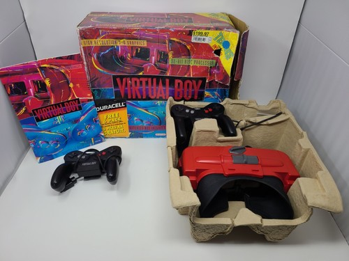 Nintendo Virtual Boy Console UPGRADED RIBBONS CIB w/ Original Box ...