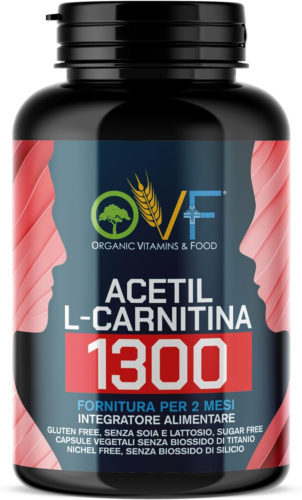 OVF - Acetil L-CARNITINA 1300Mg 120Cps (4 Mesi Di Fornitura) - La Carnitina Pote - Foto 1 di 7