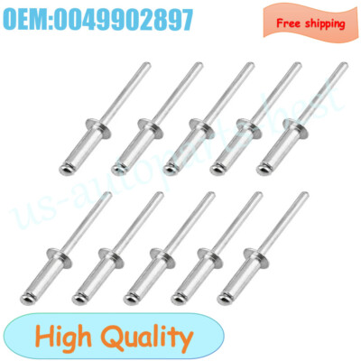 Benz Rivets Set Of 10 Multi Purpose Blind Rivet For Benz W204 W212 W463 0049902897 ...