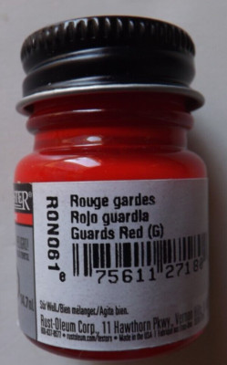 Testors Model Master ''GUARDS RED'' #2718 1/2 oz. ENAMEL PAINT